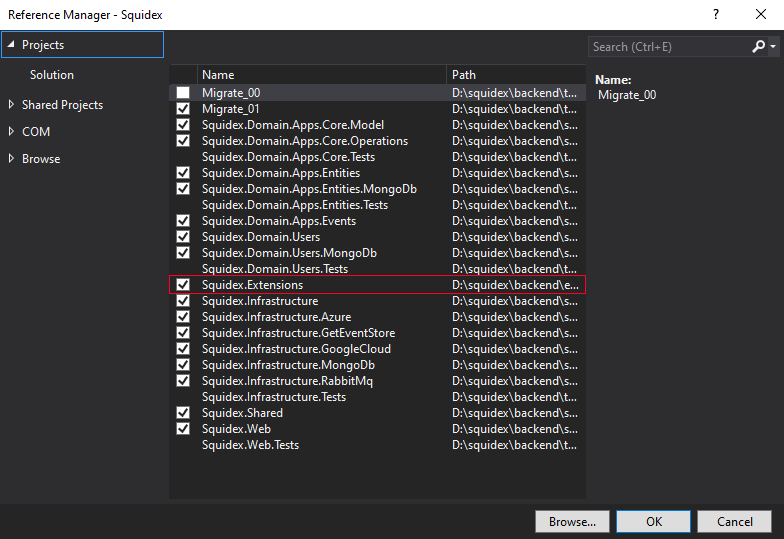Add reference to your plugin